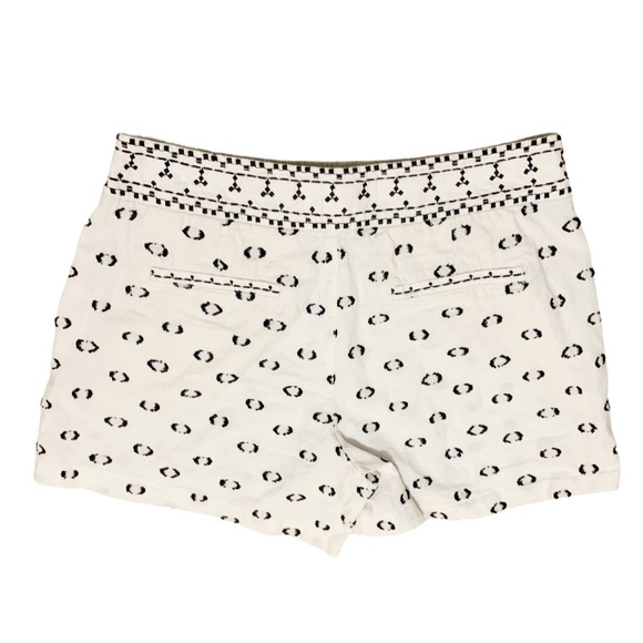 Anthropologie Hei Hei Clip Dot Printed Shorts Black White Festive - Picture 4 of 8
